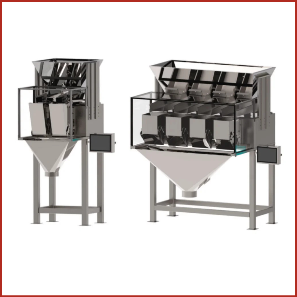 2/4 head linear weighing filling machine