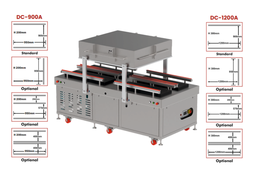 Automatic Double Chamber Vacuum Packing Machine (Top Lid – Pneumatic Operated)