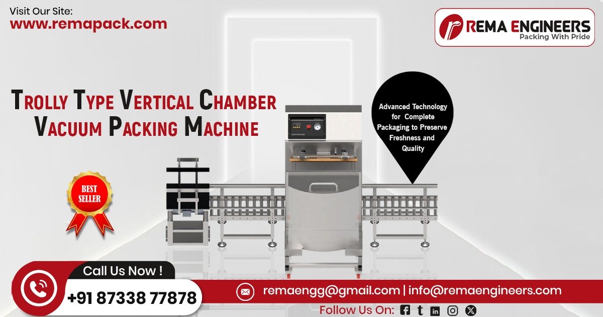 Trolley Type Vertical Chamber Vacuum Packing Machine