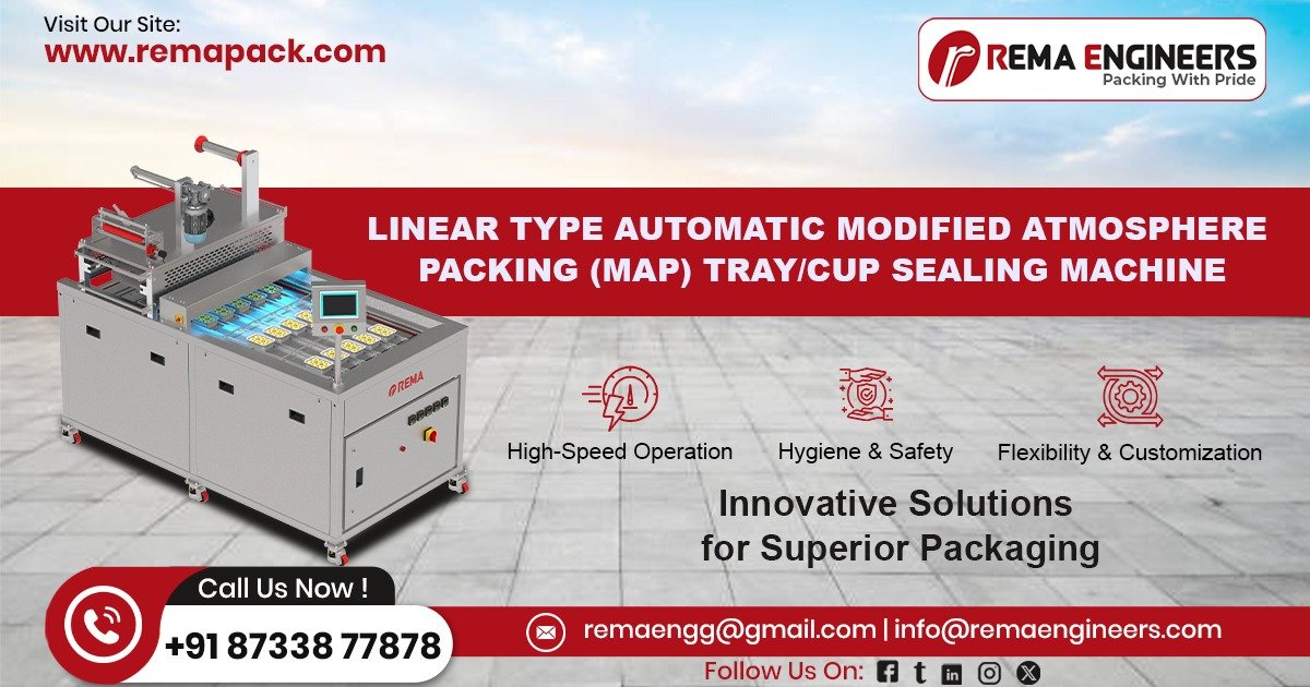 Modified Atmosphere Packaging (MAP) Tray and Cup Sealing Machine in Maharashtra
