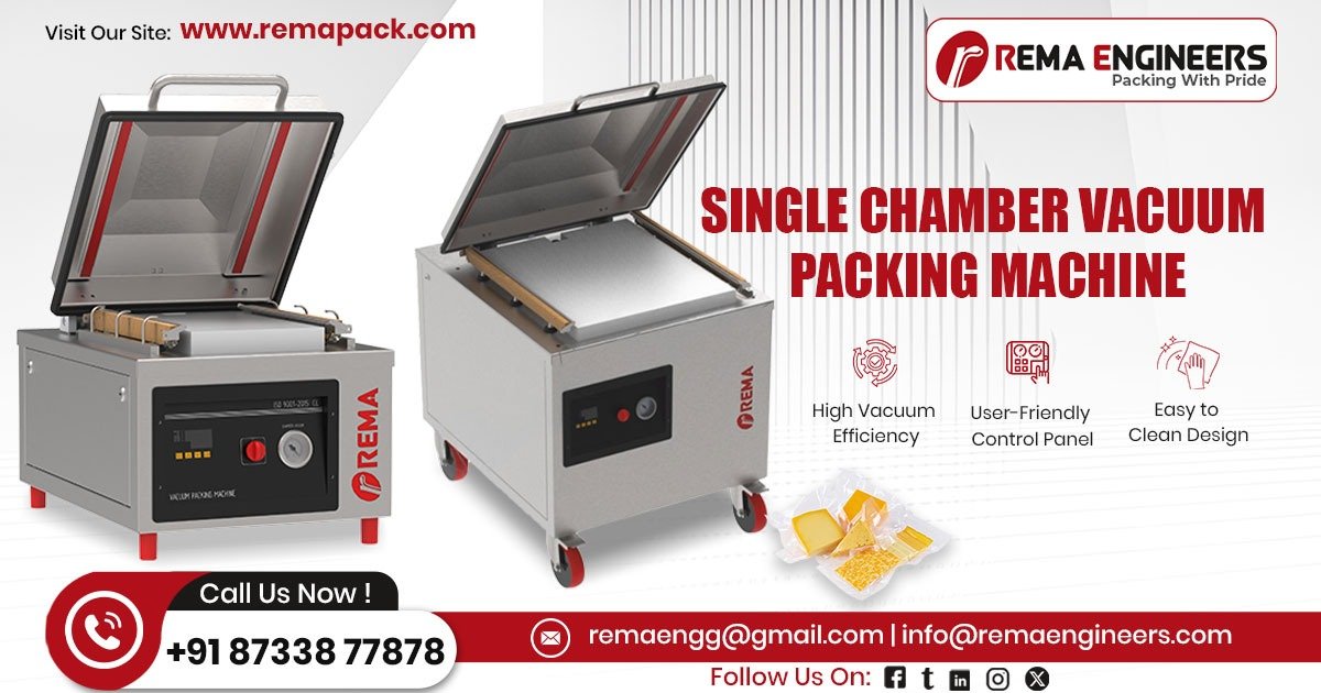 Single Chamber Vacuum Packing Machine in Gujarat