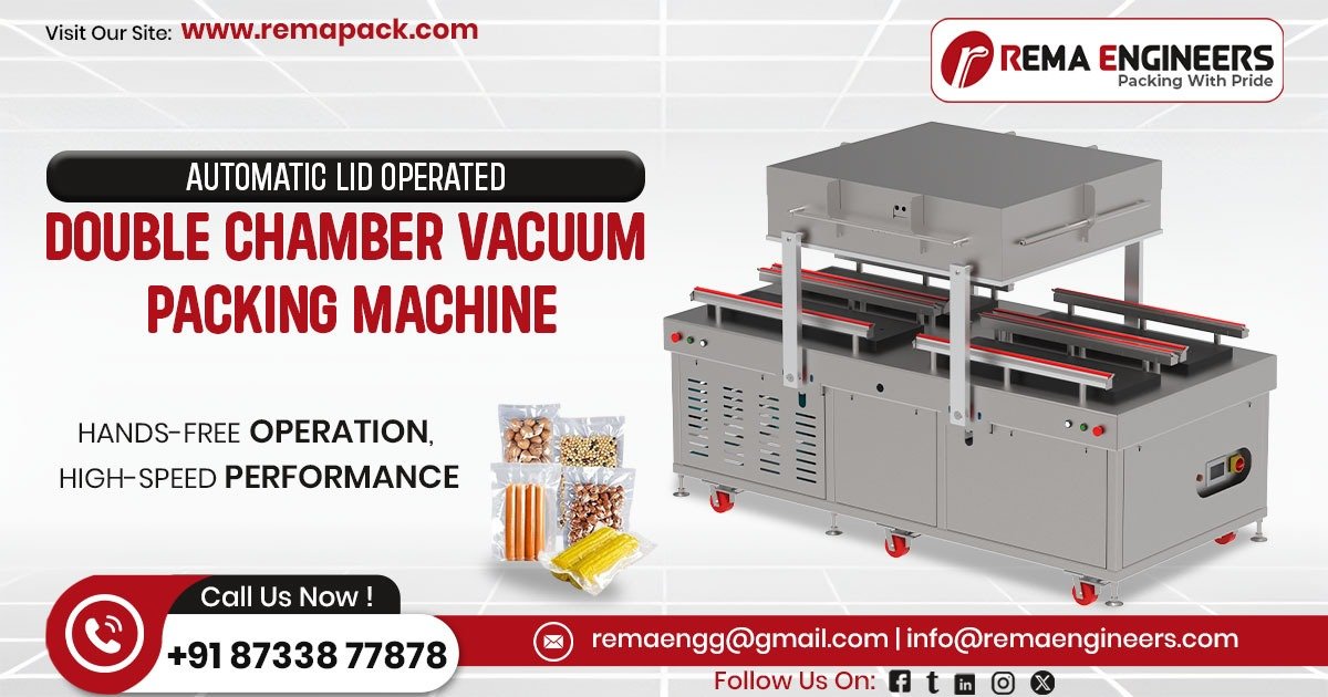 Automatic Double Chamber Vacuum Packing Machine in Gujarat