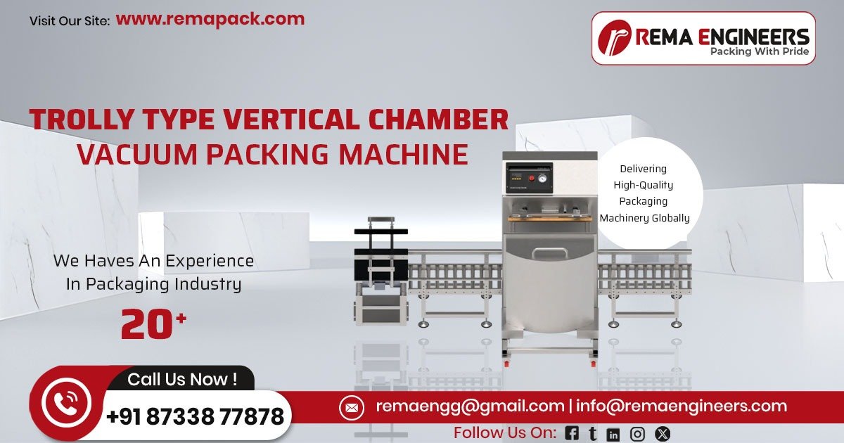 Trolley Type Vertical Chamber Vacuum Packing Machine in Madhya Pradesh