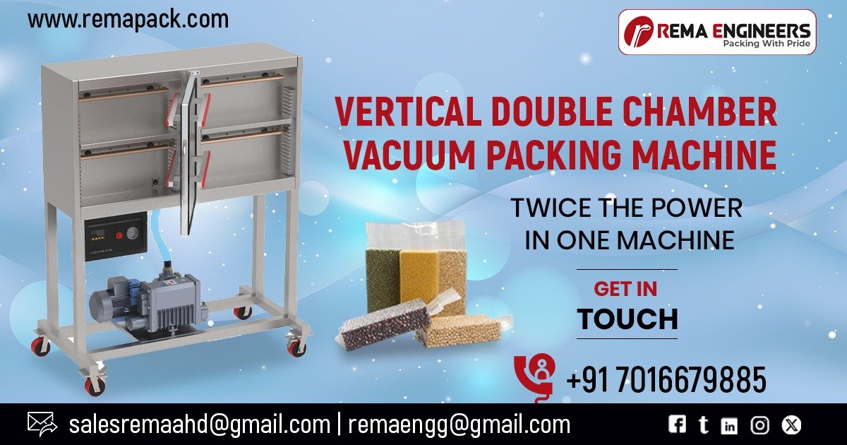 Vertical Double Chamber Vacuum Packing Machine in Chhattisgarh