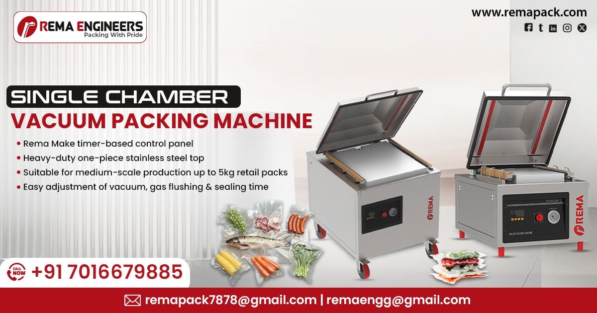 Single Chamber Vacuum Packing Machine in Maharashtra