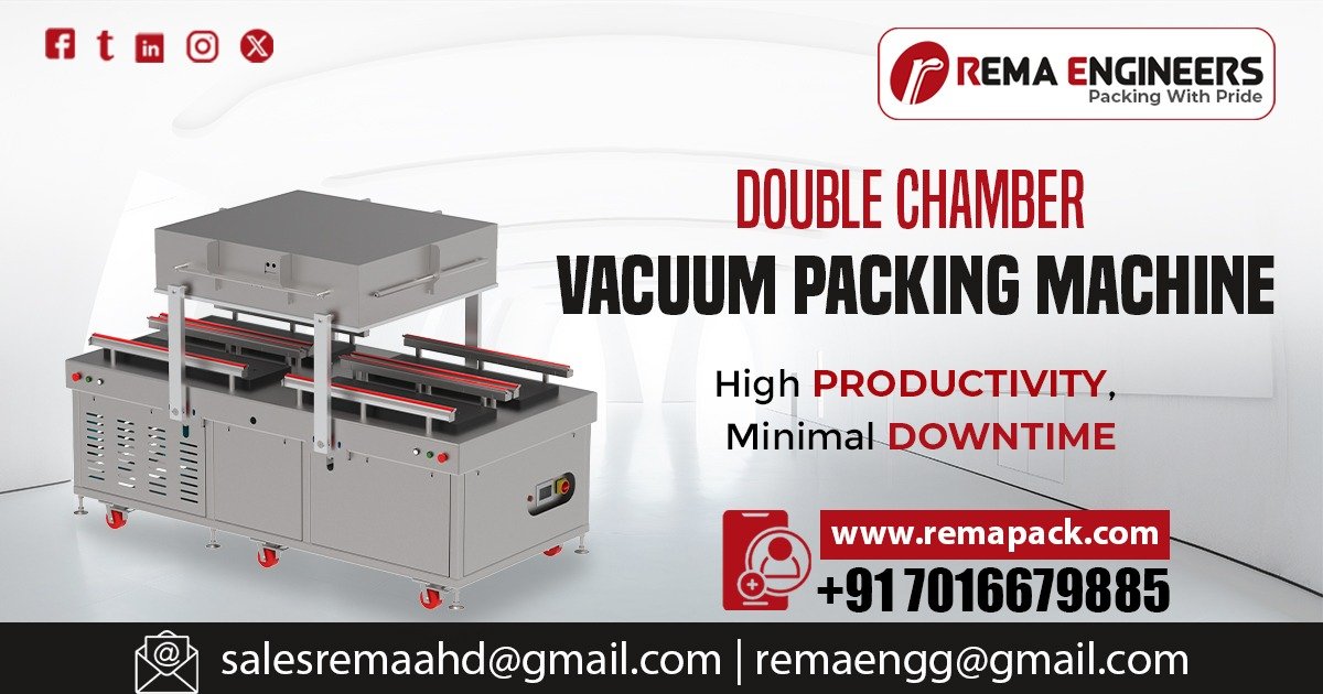 Double Chamber Vacuum Packing Machine in Rajasthan