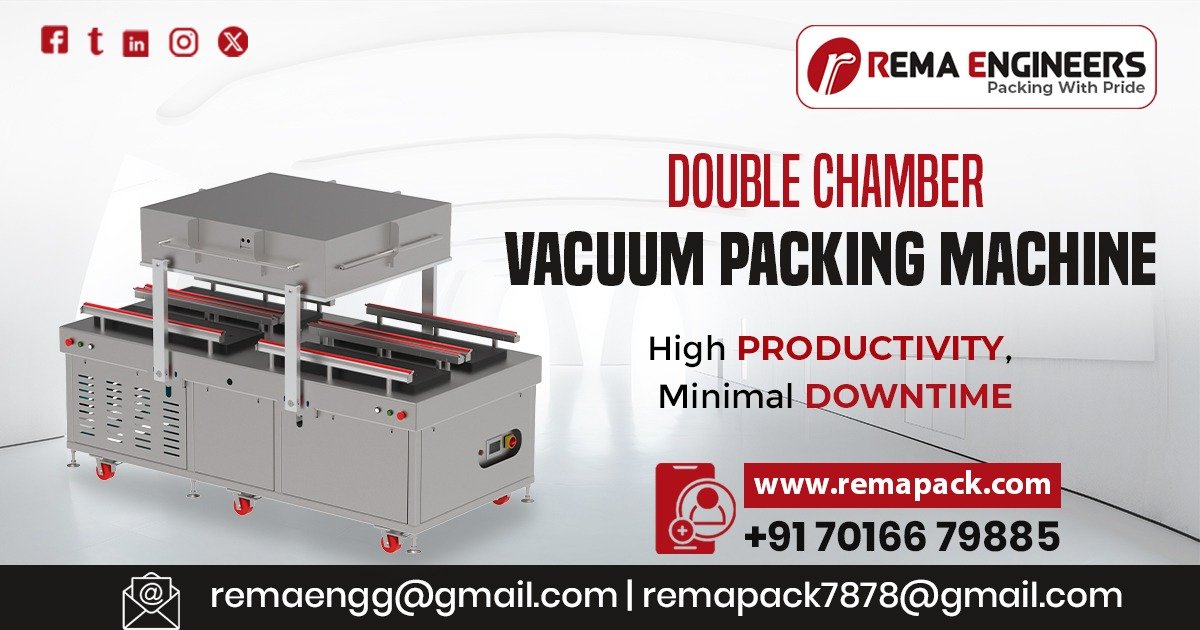 Double Chamber Vacuum Packing Machine in Rajasthan