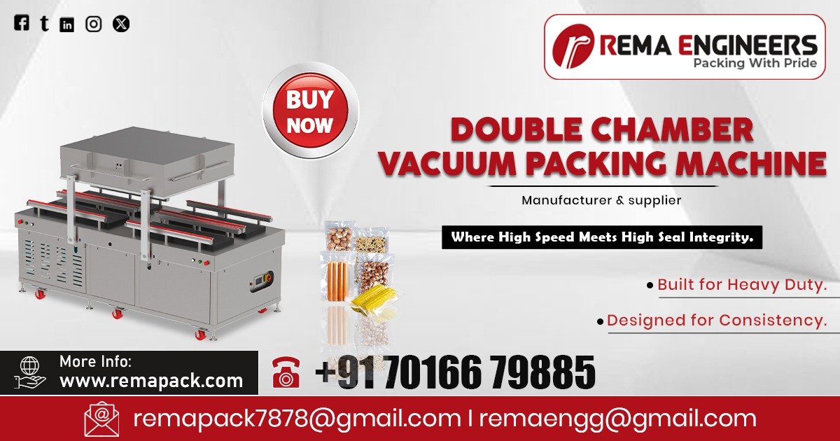 Double Chamber Vacuum Packing Machine in Gujarat