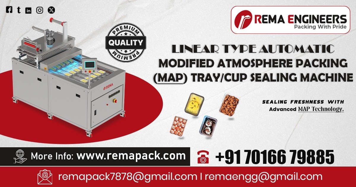 Modified Atmosphere Packaging (MAP) Tray and Cup Sealing Machine in Uttar Pradesh