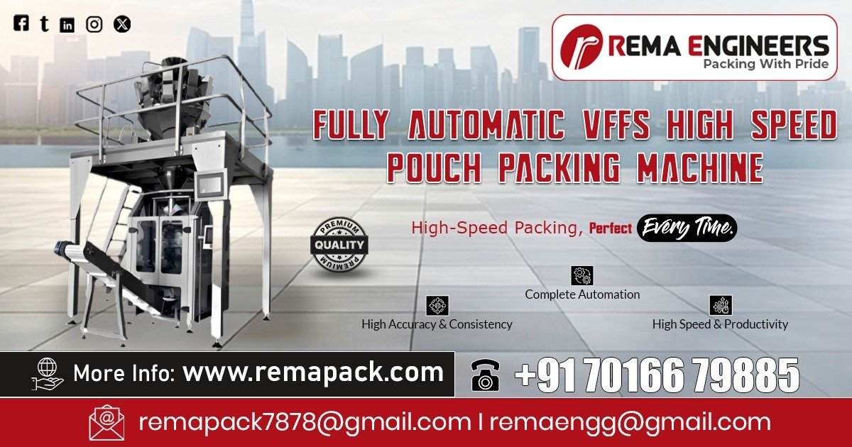 Fully Automatic VFFS High Speed Pouch Packing Machine in Gujarat