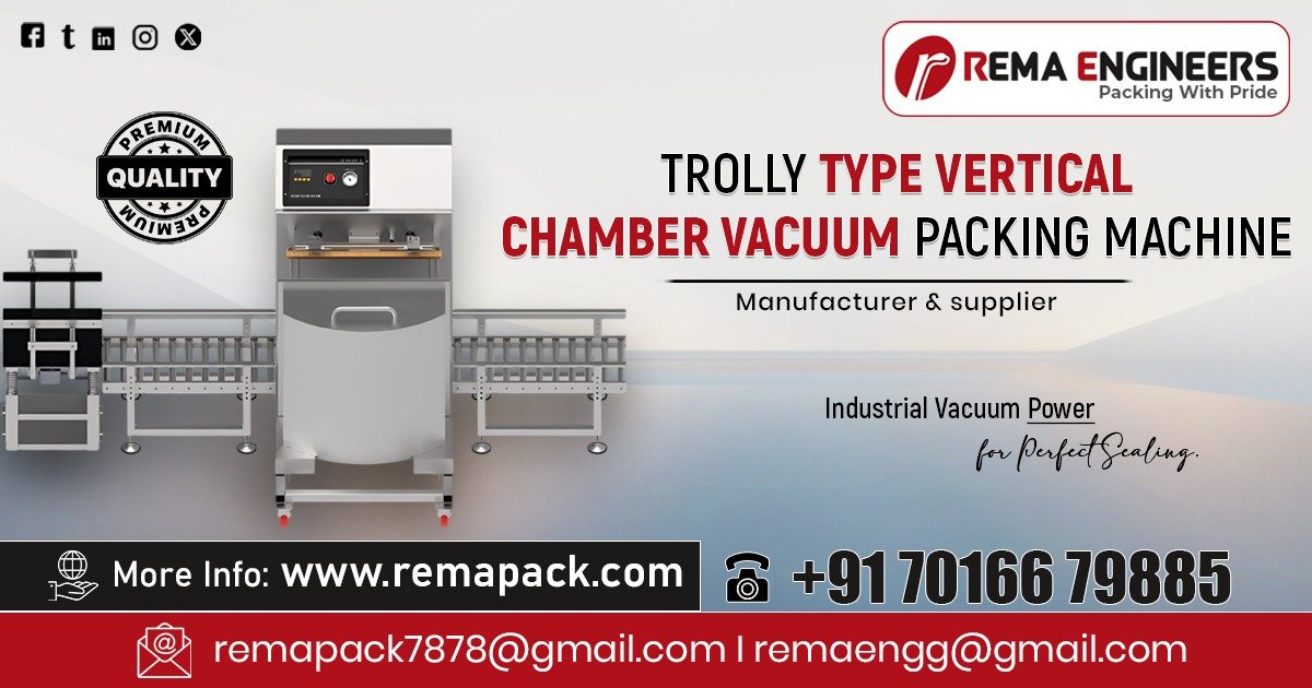 Trolly Type Vertical Chamber Vacuum Packing Machine in Andhra Pradesh