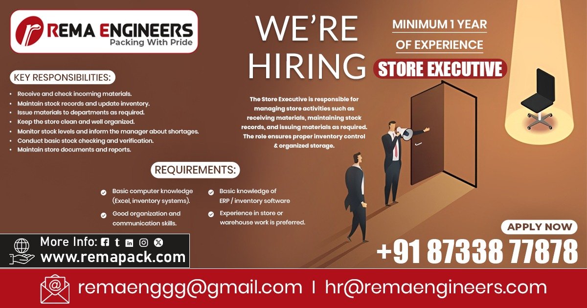 We Are Hiring: Store Executive