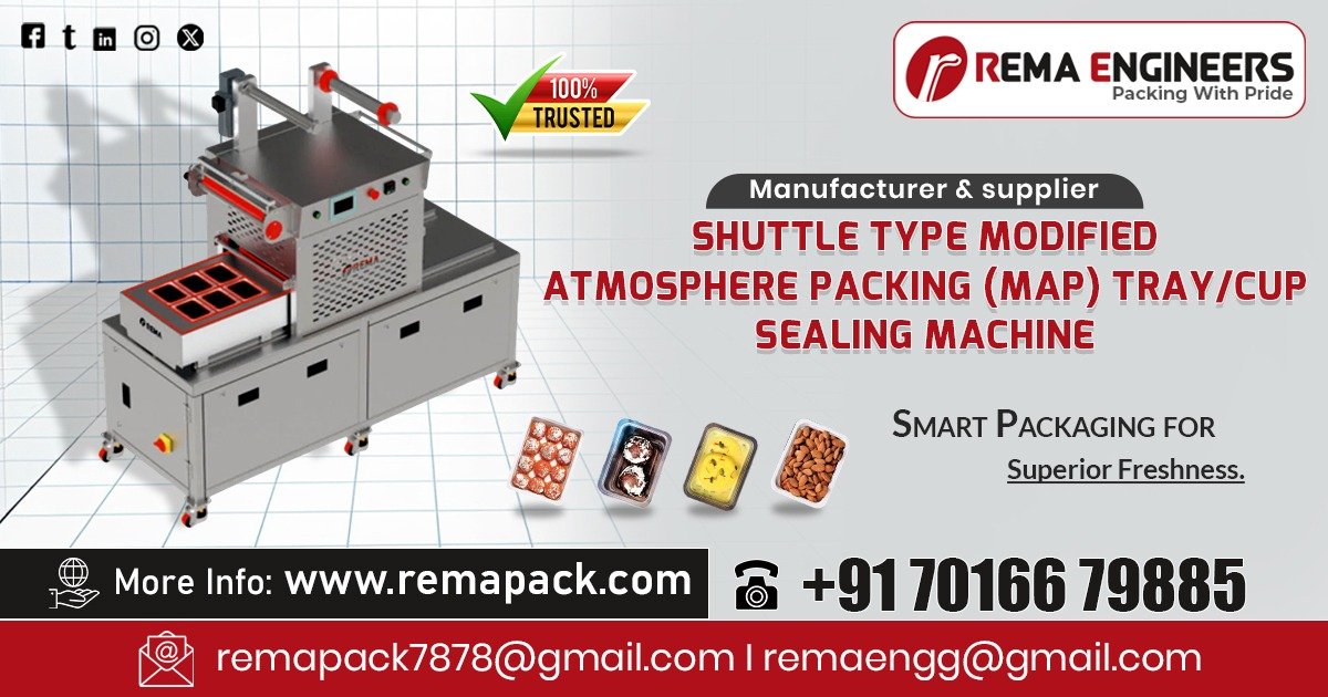 Shuttle Type Modified Atmosphere Packaging Machine in Madhya Pradesh