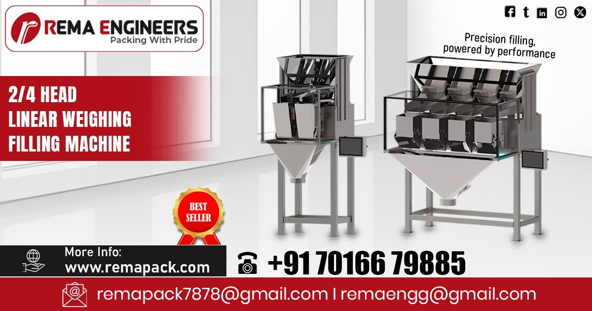 2/4 Head Linear Weighing Filling Machine in Gujarat