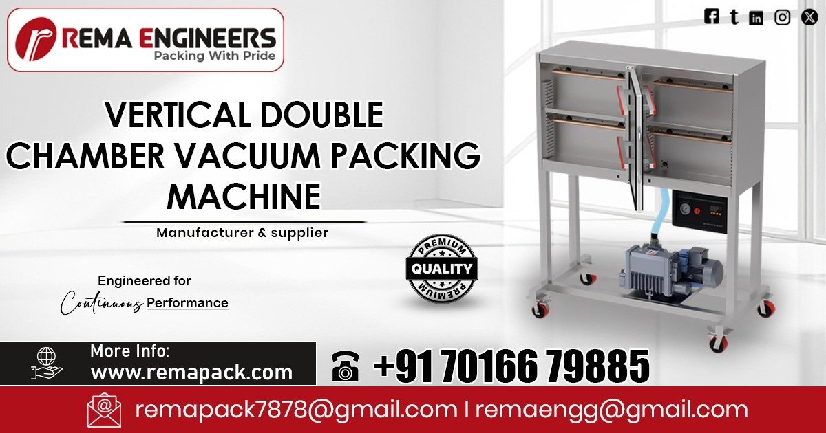 Vertical Double Chamber Vacuum Packing Machine in Chhattisgarh
