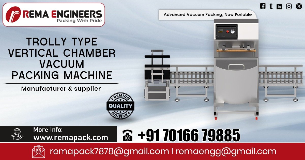 Trolly Type Vertical Chamber Vacuum Packing Machine in Chhattisgarh