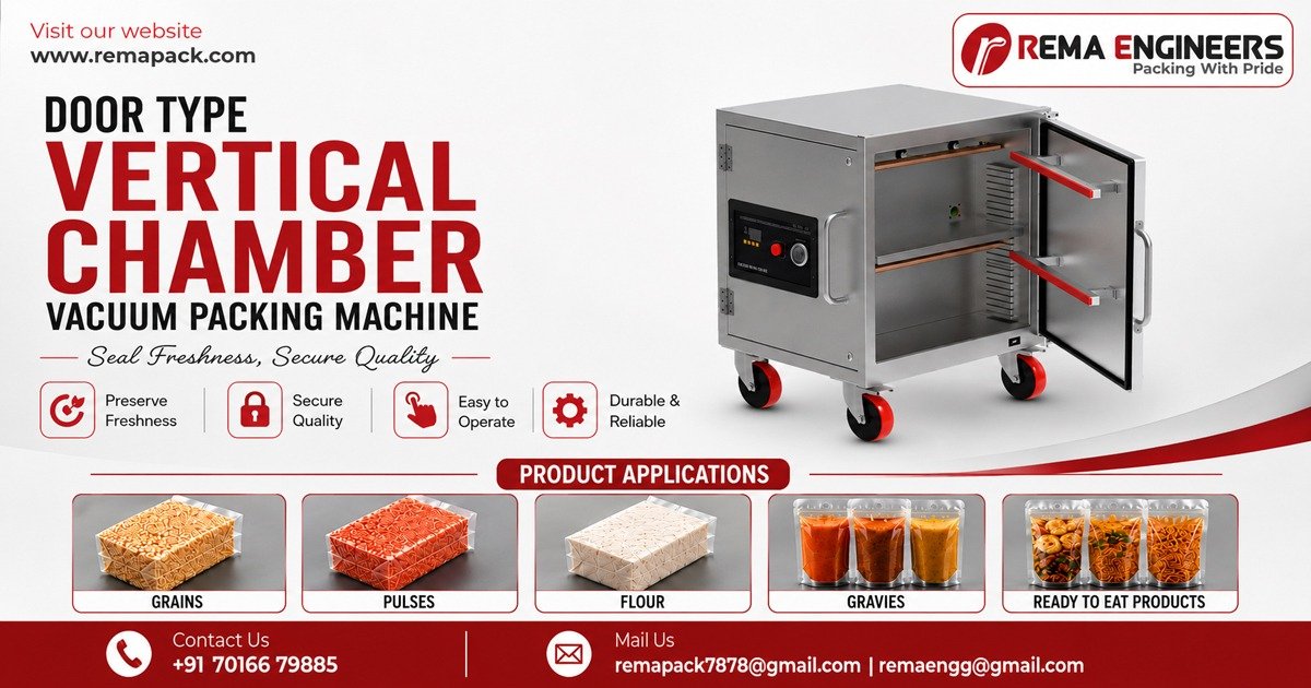 Door Type Vertical Chamber Vacuum Packing Machine In Gujarat