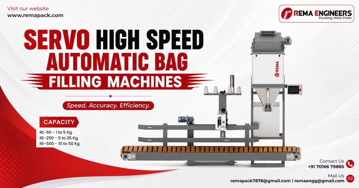 Servo High Speed Automatic Bag Filling Machines In Gujarat