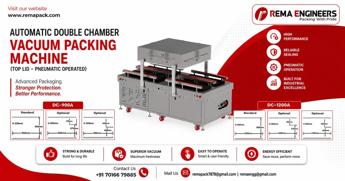 Automatic Double Chamber Vacuum Packing Machine In Rajasthan