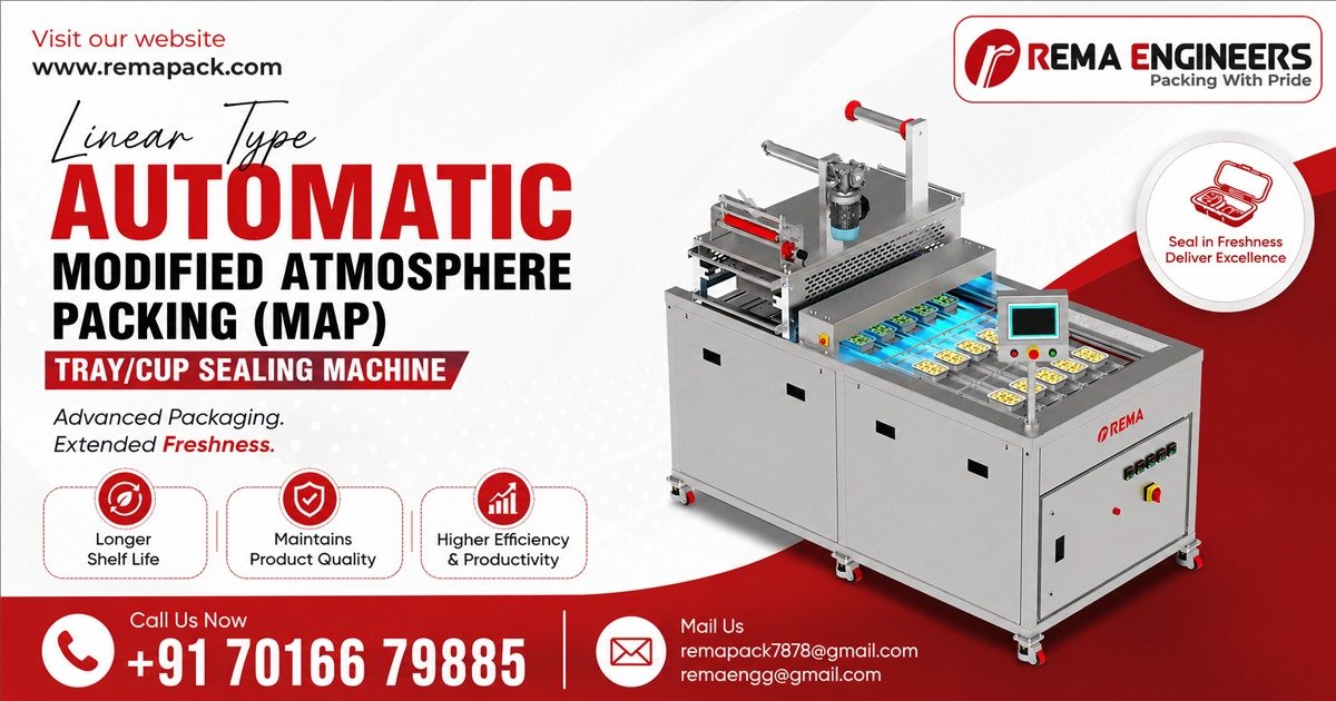 Modified Atmosphere Packaging (MAP) Tray and Cup Sealing Machine in Telangana