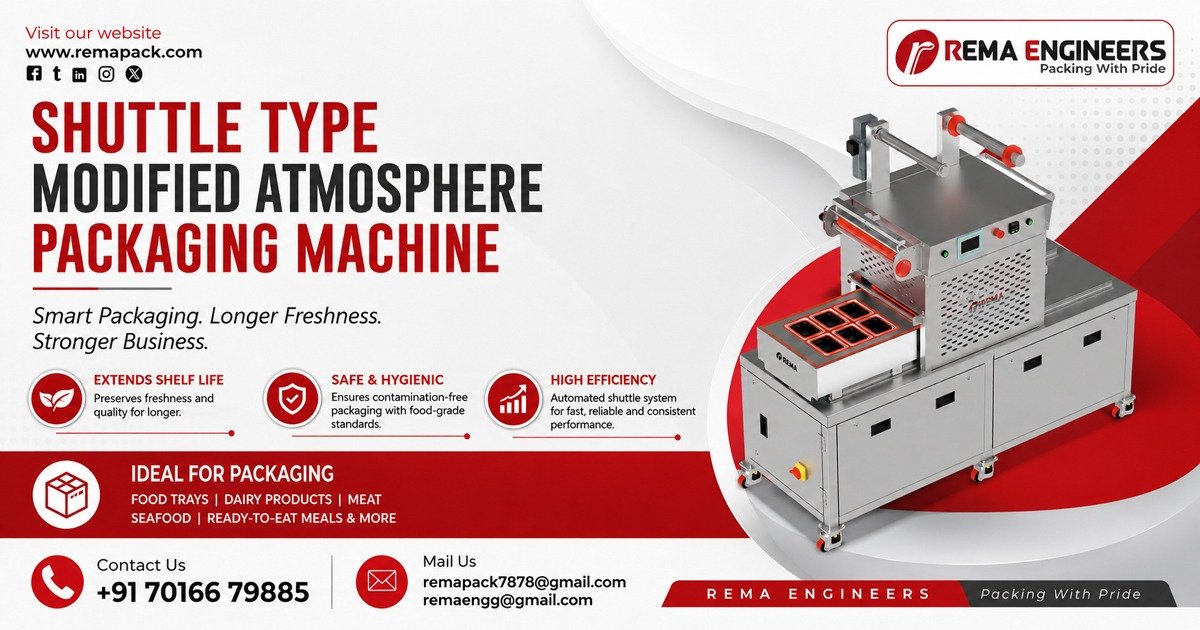 Shuttle Type Modified Atmosphere Packaging Machine In Himachal Pradesh