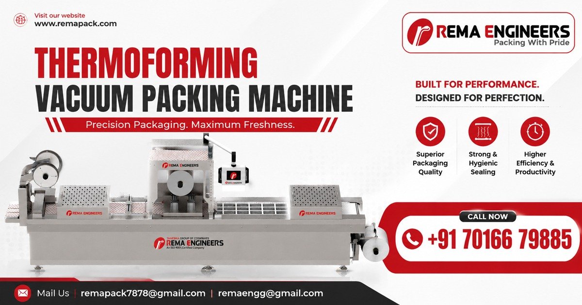 Thermoforming Vacuum Packing Machine In Uttar Pradesh | Rema Engineers