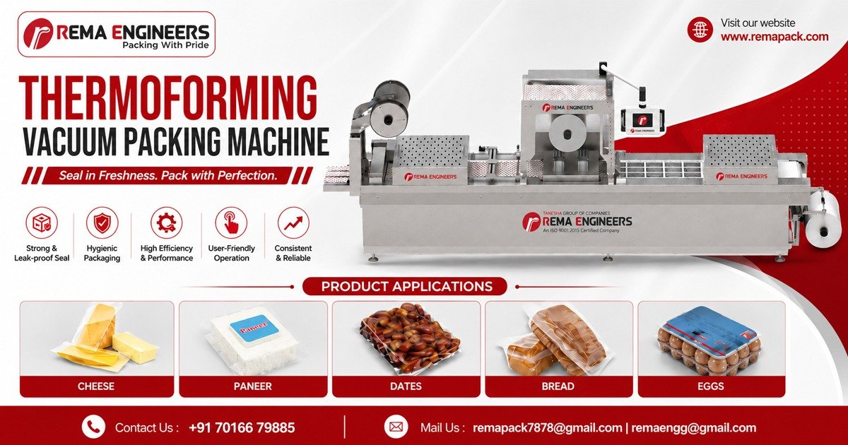 Thermoforming Vacuum Packing Machine In Andhra Pradesh | Rema Engineers