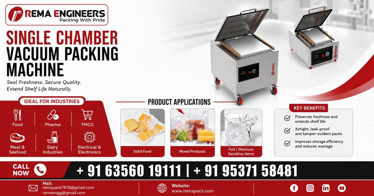 Single Chamber Vacuum Packing Machine In Andhra Pradesh