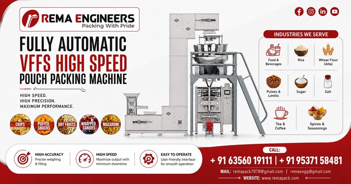 Fully Automatic VFFS High Speed Pouch Packing Machine In Indonesia