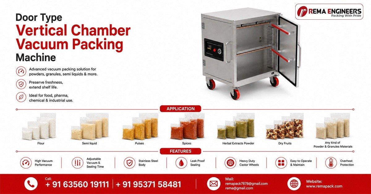 Door Type Vertical Chamber Vacuum Packing Machine In Odisha