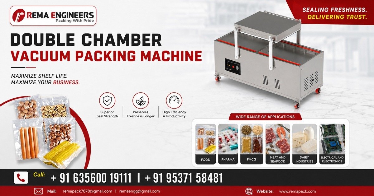 Double Chamber Vacuum Packing Machine In Assam