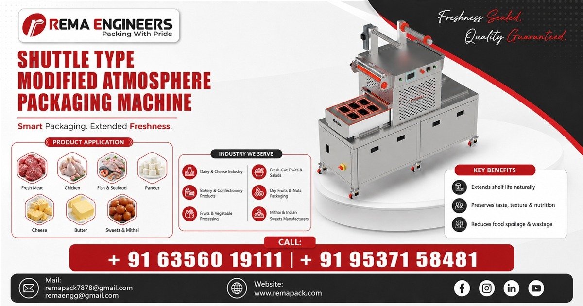 Shuttle Type Modified Atmosphere Packaging Machine In Canada