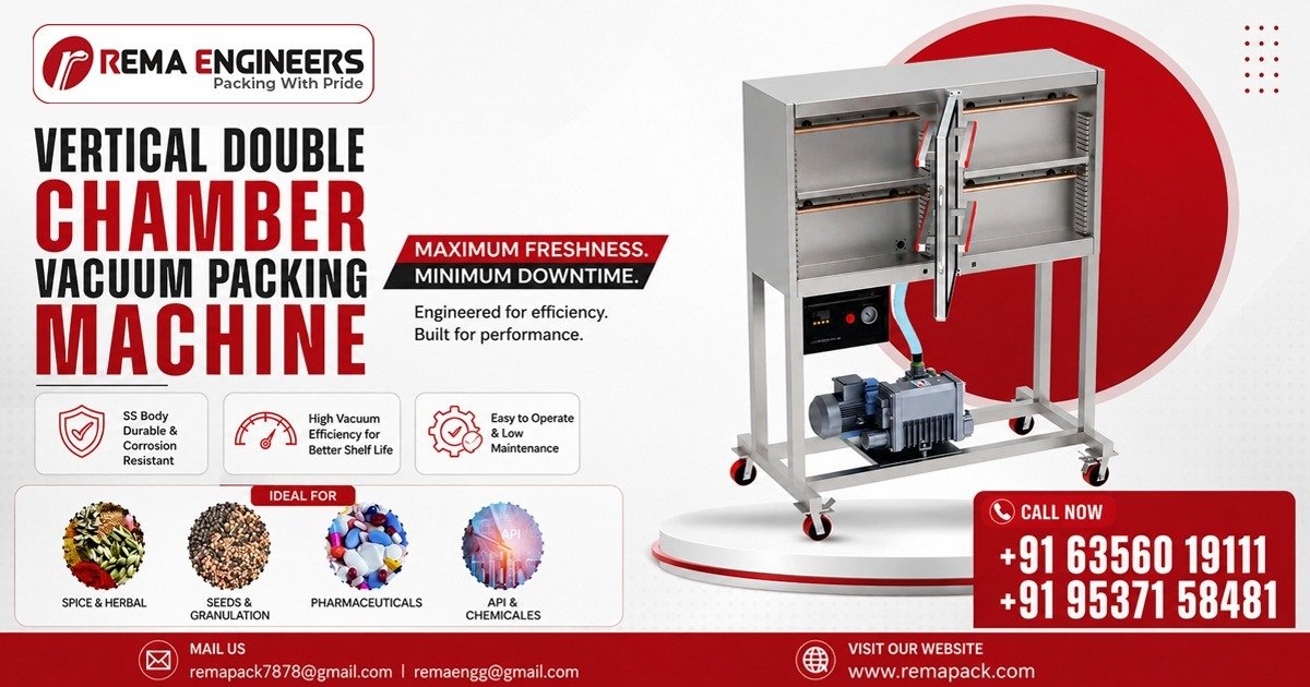 Vertical Double Chamber Vacuum Packing Machine In Assam