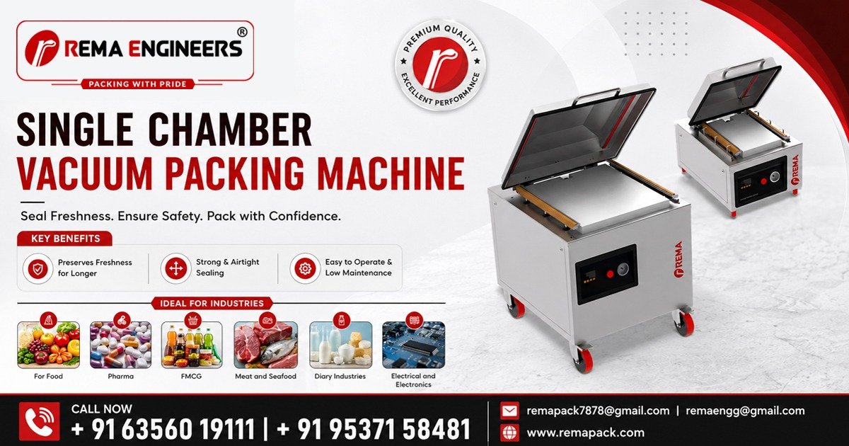 Single Chamber Vacuum Packing Machine In West Bengal