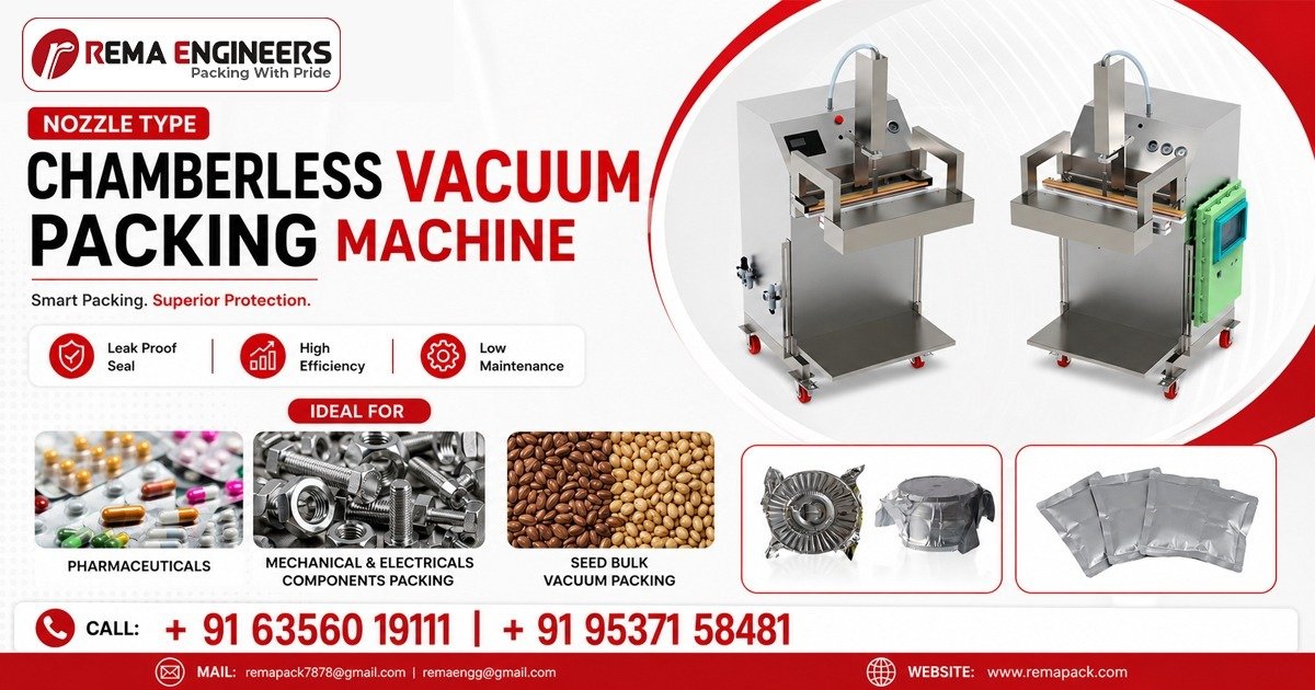 Nozzle Type Chamberless Vacuum Packing Machine In Uttar Pradesh