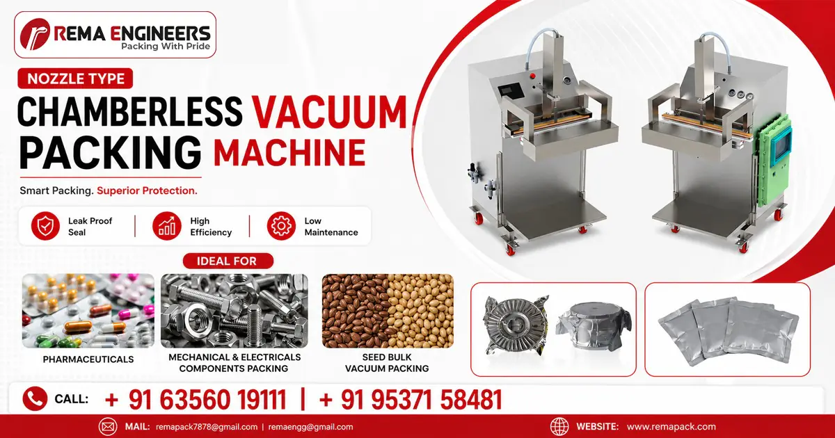 Nozzle Type Chamberless Vacuum Packing Machine In Uttar Pradesh