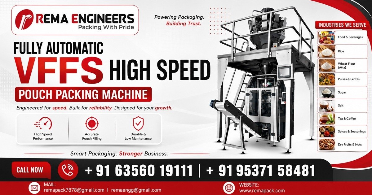 Fully Automatic VFFS High Speed Pouch Packing Machine In Saudi Arabia