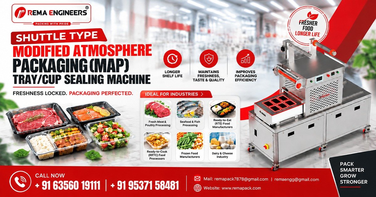 Modified Atmosphere Packaging (MAP) Tray and Cup Sealing Machine In Assam