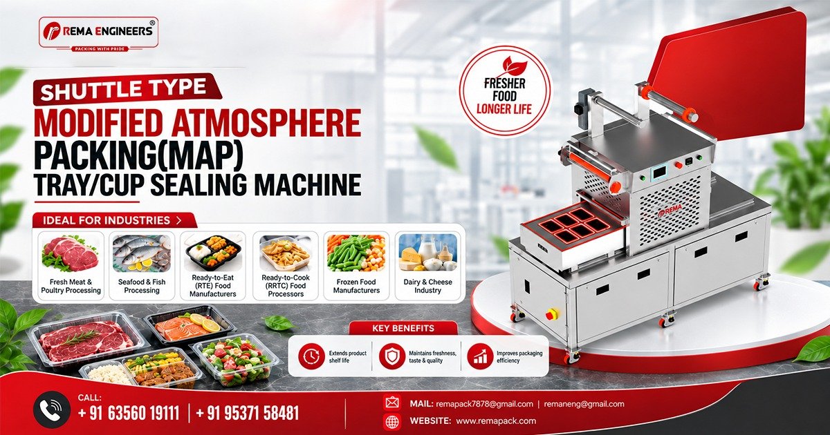Shuttle Type Modified Atmosphere Packaging Machine In Indonesia