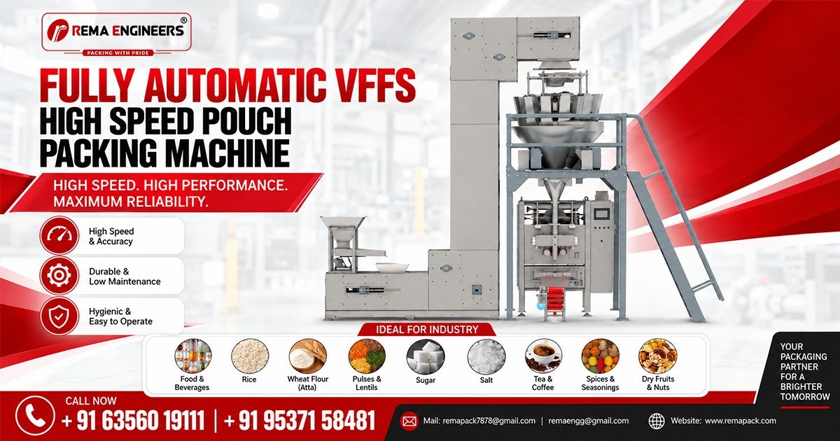 Fully Automatic VFFS High Speed Pouch Packing Machine In Bihar