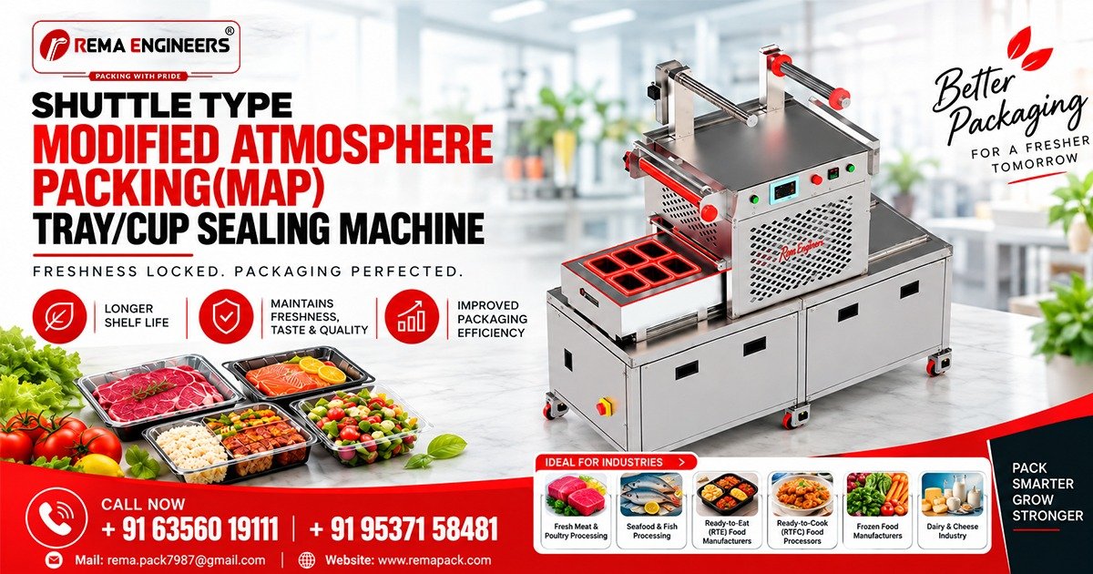 Shuttle Type Modified Atmosphere Packaging Machine In West Bengal