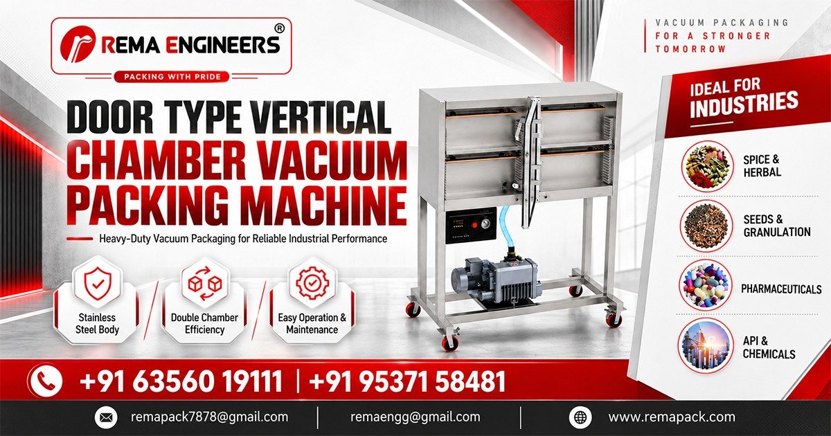 Door Type Vertical Chamber Vacuum Packing Machine In Uttar Pradesh