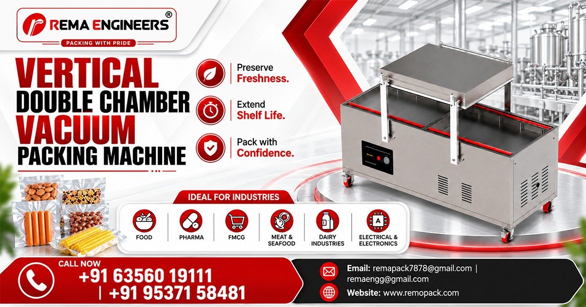 Vertical Double Chamber Vacuum Packing Machine In Indonesia